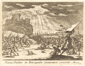 Paulus omvändelse av Jacques Callot