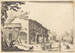 Gård till en gård av Jacques Callot