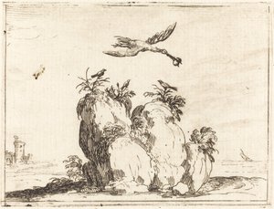 Flygande kran av Jacques Callot
