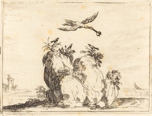 Flygande kran av Jacques Callot