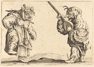 Dansare med luta av Jacques Callot