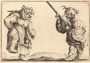 Dansare med luta av Jacques Callot