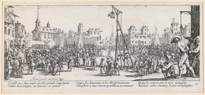 Tortyren vid galgen av Jacques Callot