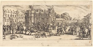 Förstörelse av ett kloster av Jacques Callot
