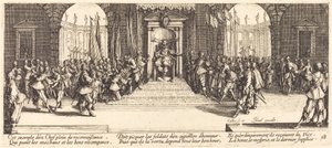 Fördelning av belöningar av Jacques Callot