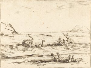 Delfiner och krokodiler av Jacques Callot