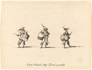 Borra med trummor av Jacques Callot