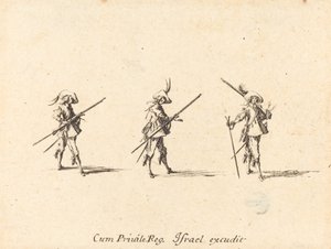 Borra med musköten av Jacques Callot