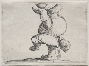 Drinker Sedd Bakifrån. av Jacques Callot