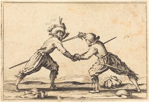 Duell med svärd av Jacques Callot