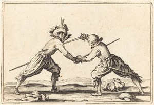 Duell med svärd av Jacques Callot