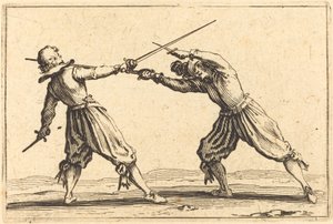 Duell med svärd och dolkar av Jacques Callot