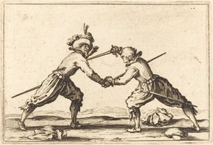 Duell med svärd, ca. 1622. av Jacques Callot