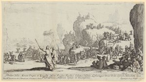 Korsningen av Röda havet av Jacques Callot
