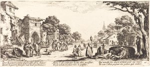Döende soldater vid vägkanten av Jacques Callot