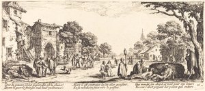 Döende soldater vid vägkanten av Jacques Callot
