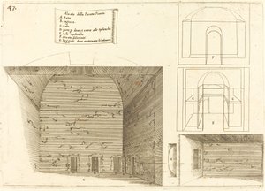 Upphöjning av en passageplan av Jacques Callot