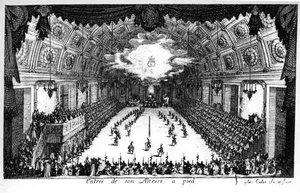 Hans Höghet inträde till fots av Jacques Callot