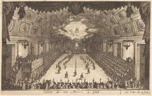 Hans Höghets intåg till fots av Jacques Callot