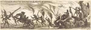 Inträde av M. de Couvonge och M. de Chalabre [extra tallrik] av Jacques Callot
