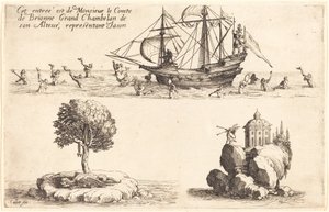Inträde av M. le Comte de Brionne, Storkammare av Hans Höghet, som representerar Jason, 1627. av Jacques Callot