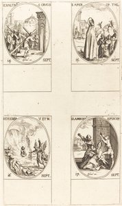 Upphöjelse av det heliga korset; St. Aper; St Euphemia; St. Lambert av Jacques Callot