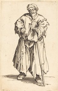 Fet tiggare med nedsänkta ögon av Jacques Callot