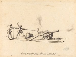 Avfyra kanonen av Jacques Callot