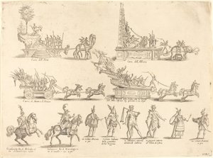 Floats och deltagare av Jacques Callot