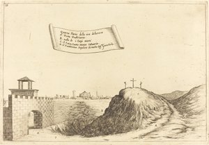 Fyra delar av Via Dolorosa av Jacques Callot