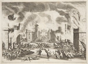 Fjärde akten av Soliman av Jacques Callot