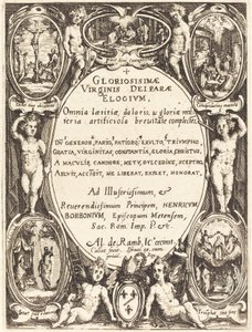 Frontispice för "Gloriosissimae" av Jacques Callot