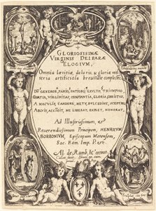Frontispice för "Gloriosissimae" av Jacques Callot