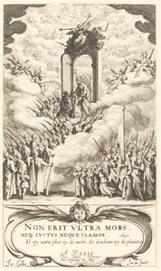 Frontispice för "The Calendar of Saints" av Jacques Callot