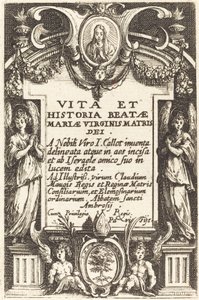 Frontispice för "The Life of the Virgin" av Jacques Callot