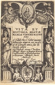 Frontispice för "The Life of the Virgin" av Jacques Callot