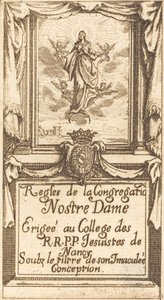 Frontispice för Reglerna för Our Lady Order av Jacques Callot