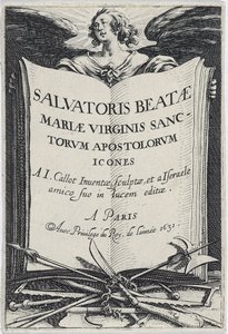 Frontispice från Les Grands Apôtres (De stora apostlarna), 1631 av Jacques Callot