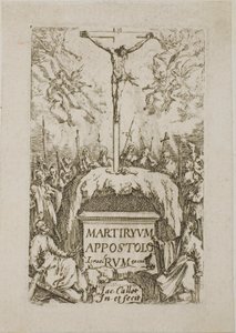 Frontispiece, från Apostlarnas martyrskap av Jacques Callot