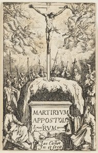 Frontispiece, från Apostlarnas martyrskap av Jacques Callot