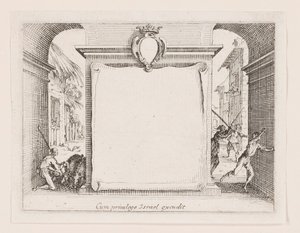 Frontispice, från serien La vie de l av Jacques Callot