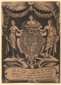 Frontispis, blad 1 i serien "Torneringen" av Jacques Callot