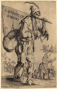Frontispis, blad 1 i serien "Tiggarna" av Jacques Callot