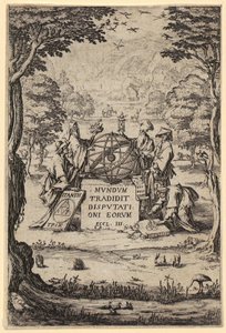 Frontispis till "Sacra Cosmologia" av Jacques Callot