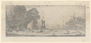 Trädgård med arbetare av Jacques Callot