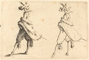 Gentleman sett från sidan av Jacques Callot