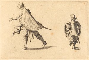 Gentleman and His Page, c. 1622. av Jacques Callot