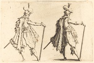 Gentleman med käpp av Jacques Callot