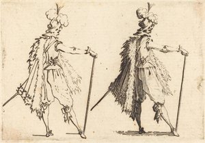 Gentleman med käpp av Jacques Callot