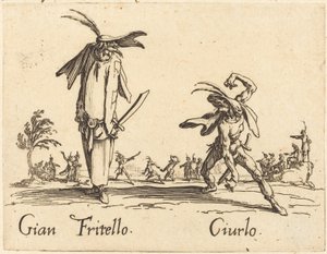 Gian Fritello och Ciurlo av Jacques Callot